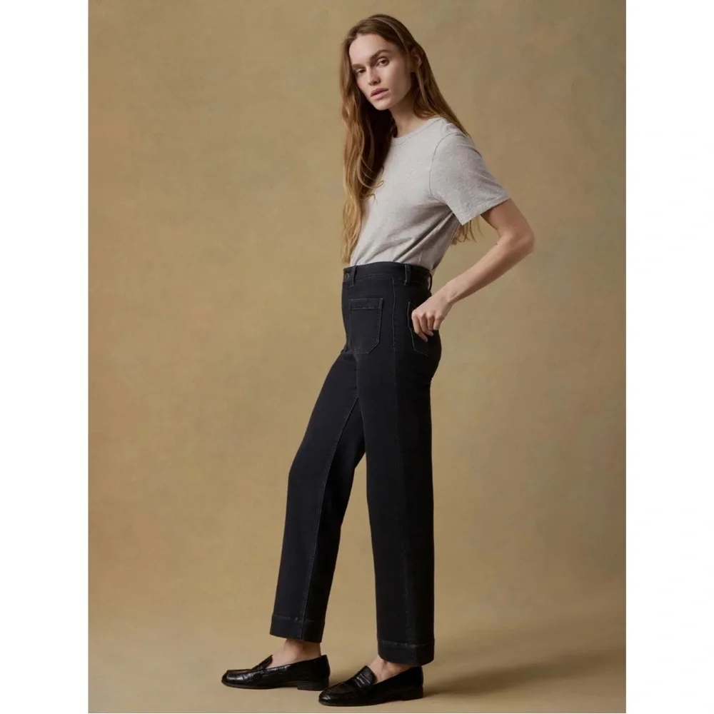 Faherty Stretch Terry Patch Pocket Pant Ankle Length - Picture 2 of 11